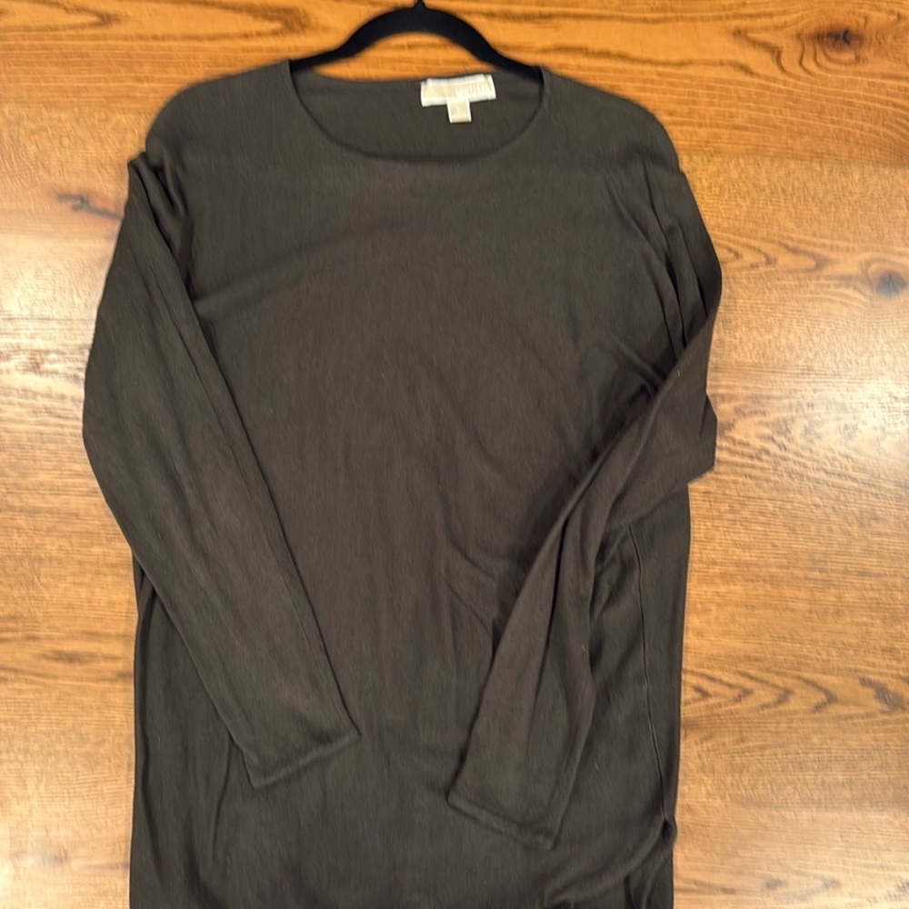 Michael Kors long sweater. Green/Olive.  Medium. Worn 1x